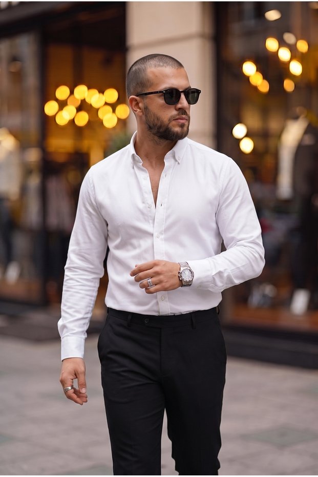 Buttoned Collar Casual Stylish Shirt