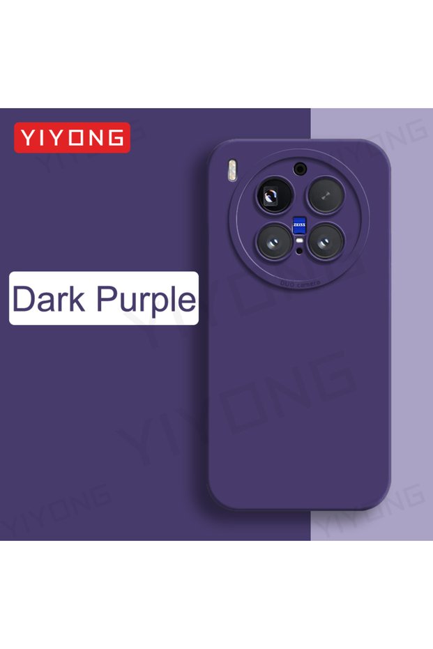 vivo X300 Dark Purple For VivoX300 Case YIYONG Silky Feel Liquid Silicone Soft Cover For For Vivo X3
