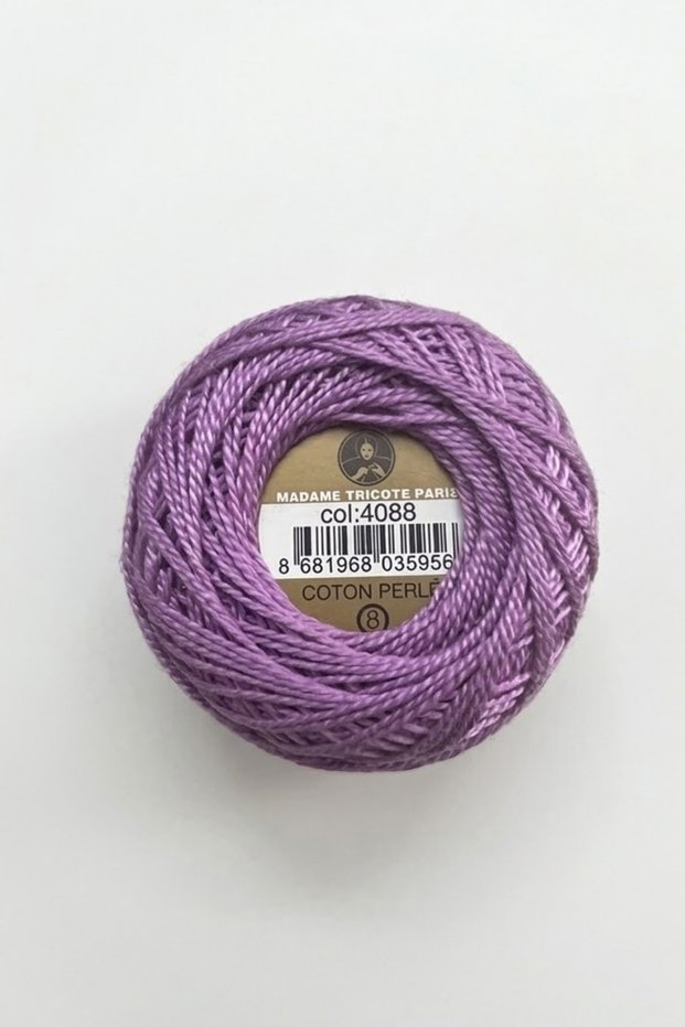 1 piece ören coton perle 8 100% mercerized hand embroidery knitting yarn - color: 4088