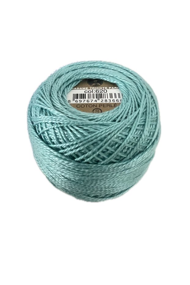 1 piece ören coton perle 8 100% mercerized hand embroidery knitting yarn - color: 620