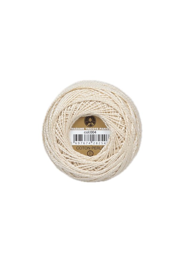 1 piece örenbayan coton perle 8 100% mercerized hand embroidery knitting yarn - color: 004