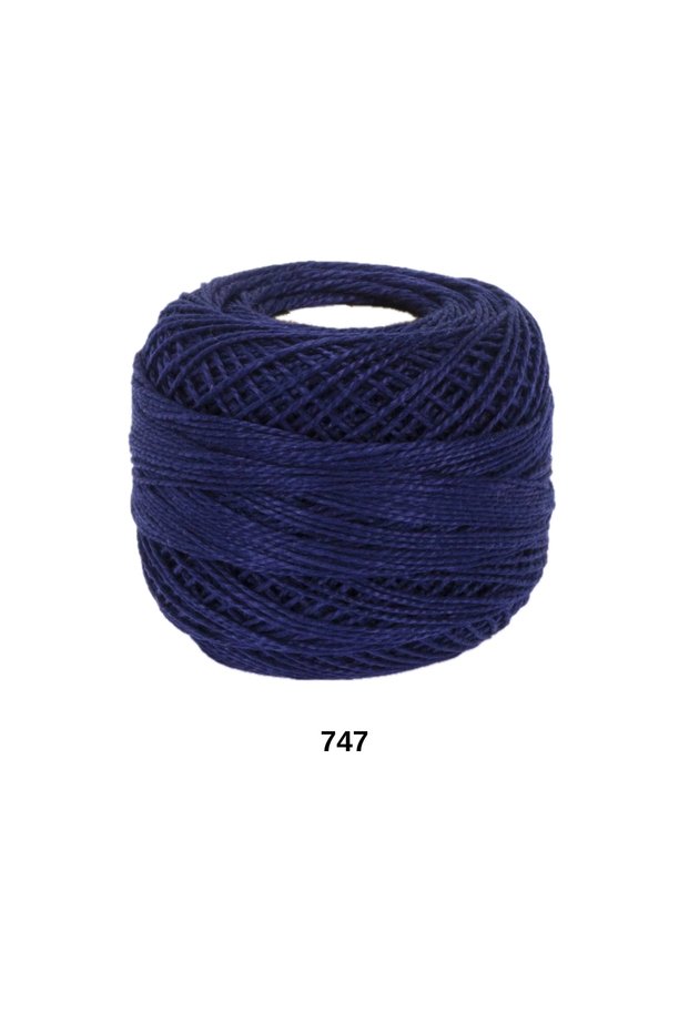 1 piece ören coton perle 8 100% mercerized hand embroidery knitting yarn - color: 747