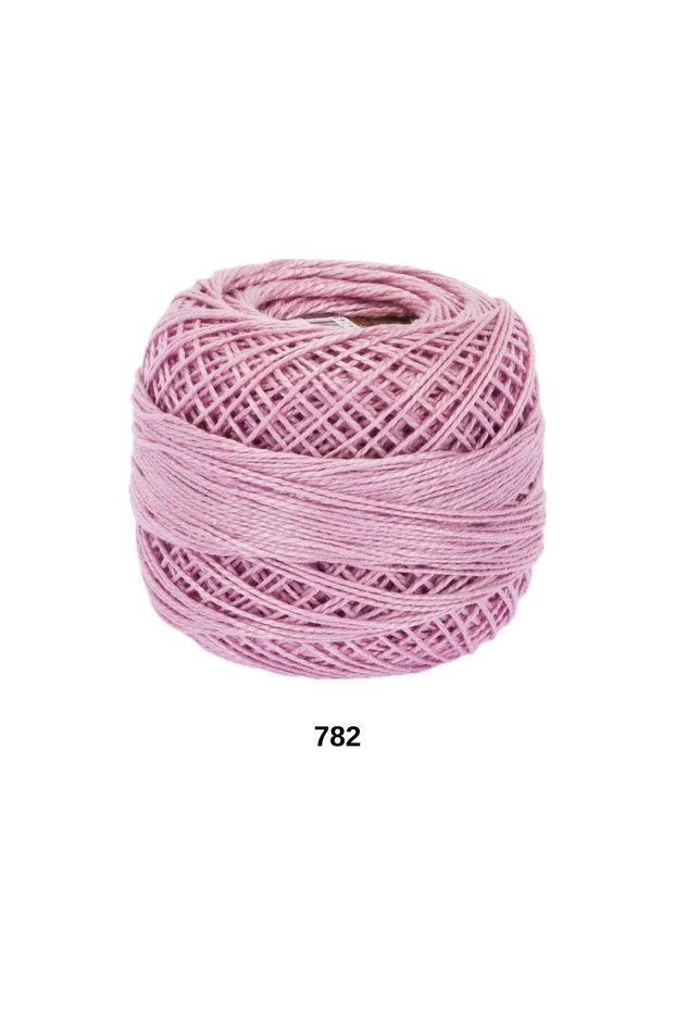1 piece ören coton perle 8 100% mercerized hand embroidery knitting yarn - color: 782