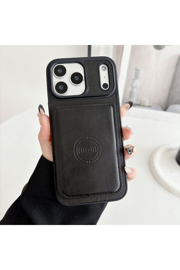 Magnetic Leather Case for iPhone 18 Pro (6.3 Inches) with Card Holder, Wallet, and Stand Function