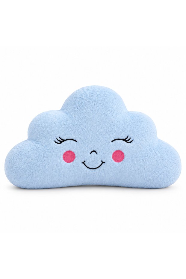 Cute Blue Cloud Figured Plush Decorative Pillow 35 X 23 cm Children's Room Pillow