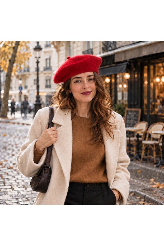 Spk-12008 Red Premium Soft Textured Painter's Hat | Eos Collective