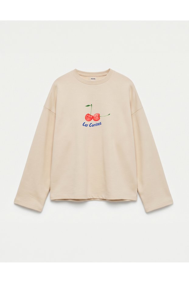 Oversize 100% Cotton 3 Thread Sweatshirt - Les Corises