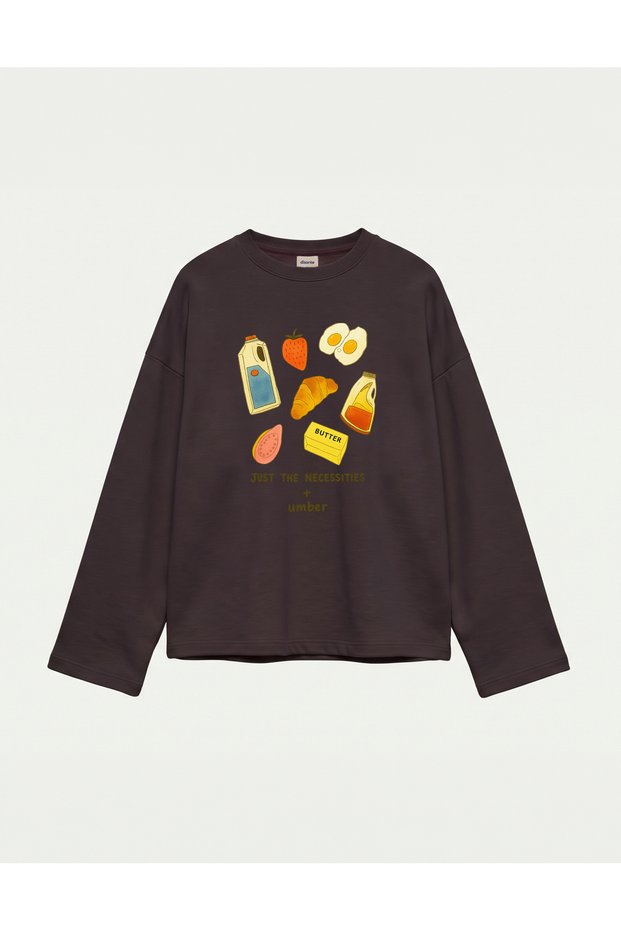 Oversize 100% Cotton 3 Thread Sweatshirt - a Simple Start