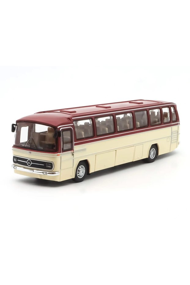 Metal Nostalgic 1:24 Mercedes O302 Bus with Sound and Light 20cm. Red-Cream | 3+ Years Old | 1 Piece | Fine Motor Skill