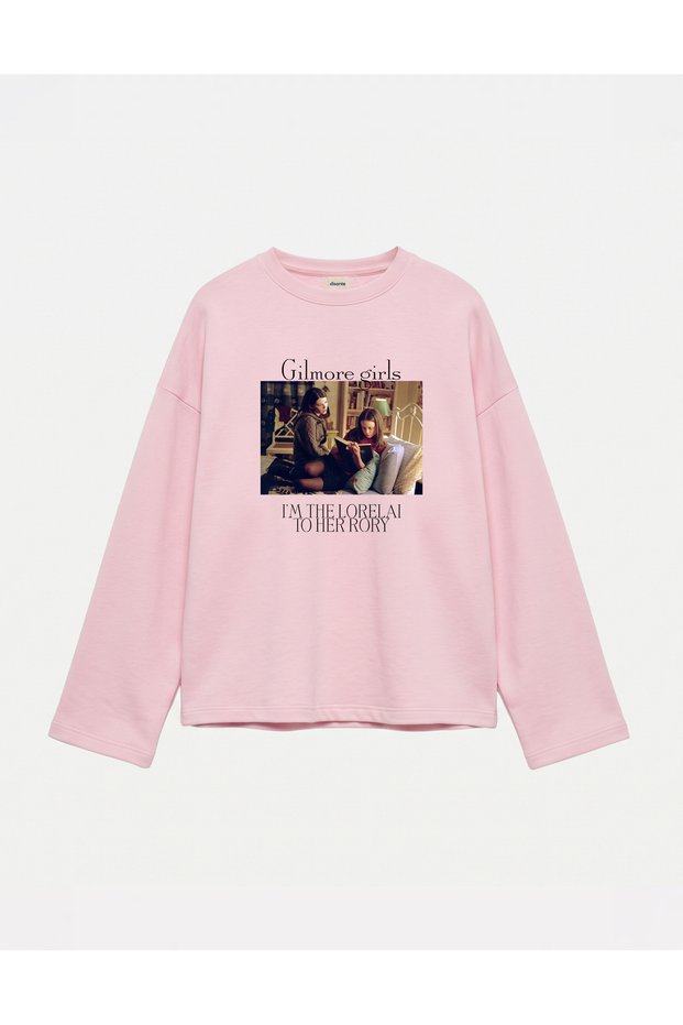 Oversize 100% Cotton 3 Thread Sweatshirt - Gilmore Girls