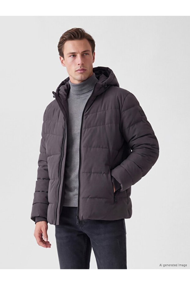 Timeless Clothing & Timeless Choices Standard Fit Hooded Men's Puffer Jacket