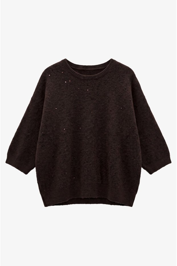 Acı Kahve Glow Half Sleeve Sweater