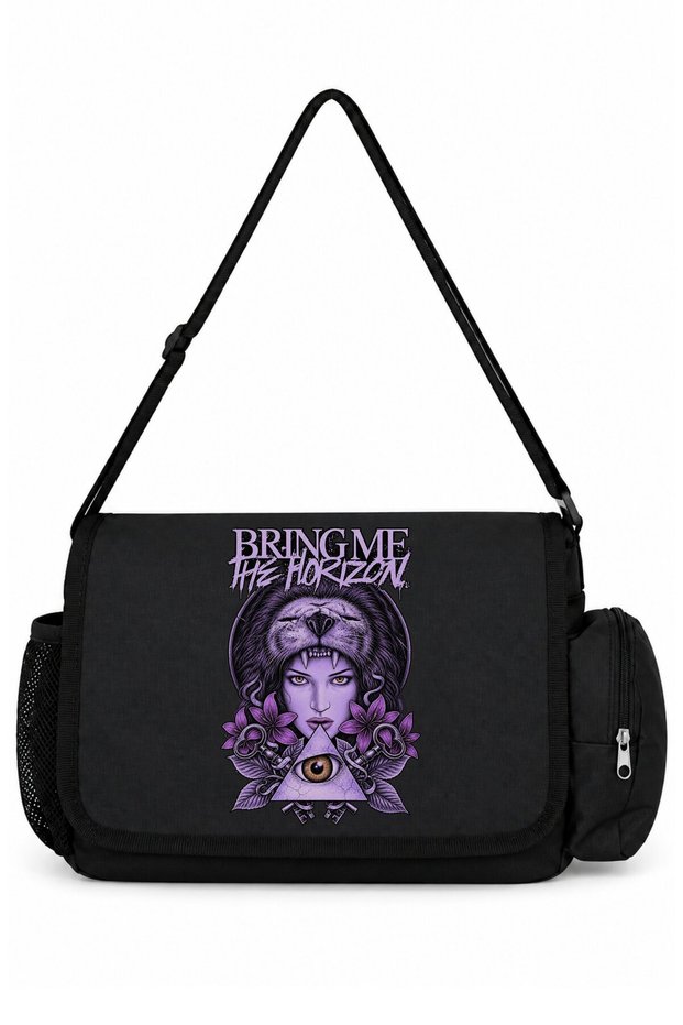 Bring Me the Horizon Rock Metal Music Band Printed School, Sports, Office Multi-Purpose Messenger Bag