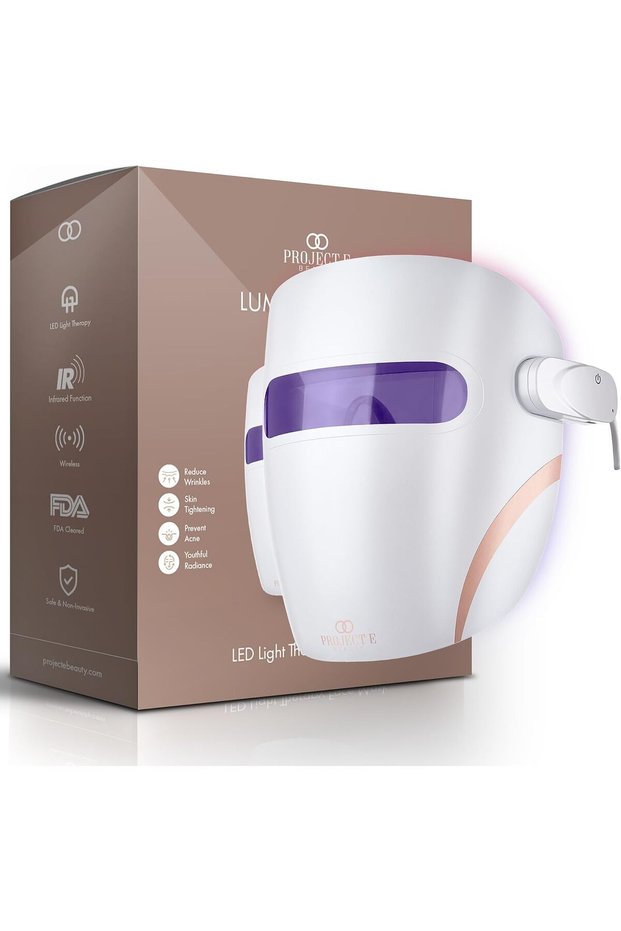 LED Light Therapy Mask by | Infrared, Red & Blue Light Therapy | Collagen Boost | Anti-Wrinkle | Wireless Face Mask | All Skin Types