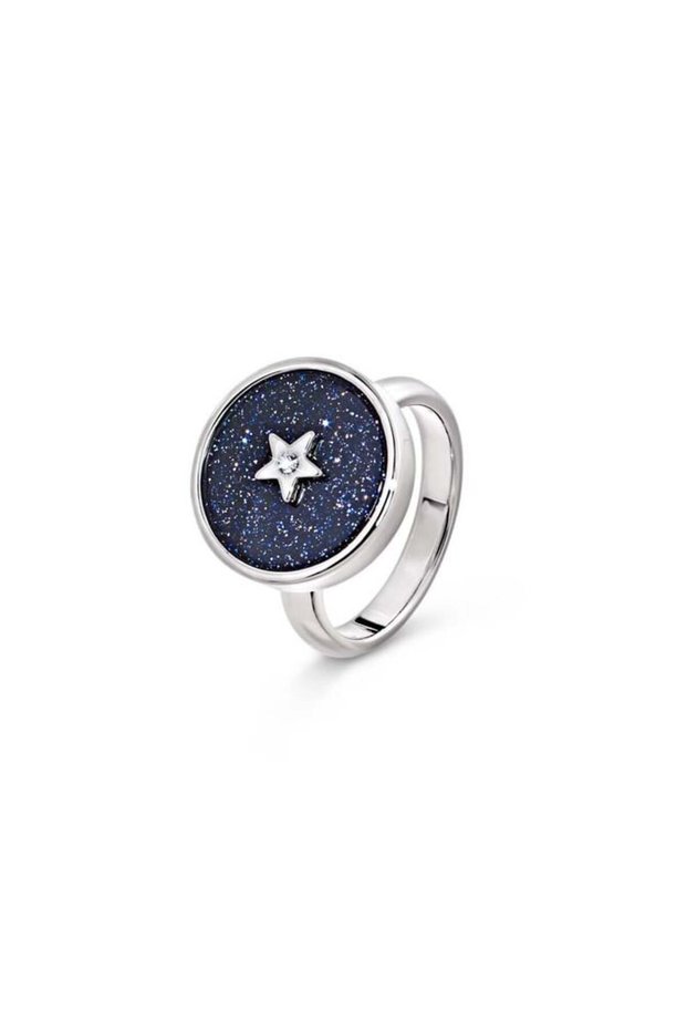 Women Starry Sky Ring, Silver