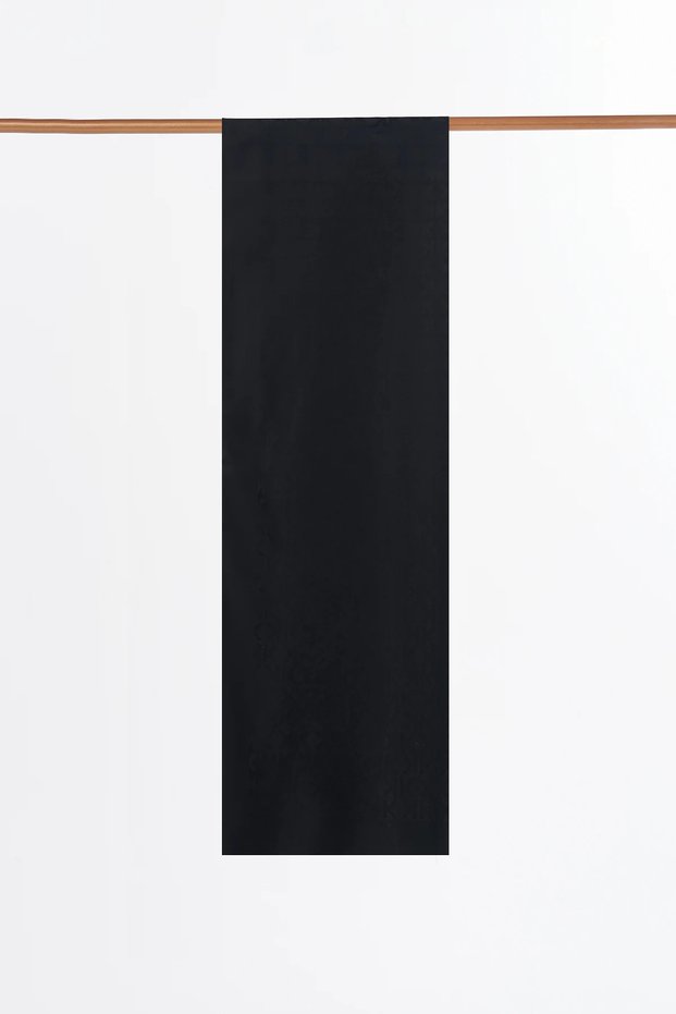 Logo Patterned Modal Shawl Black
