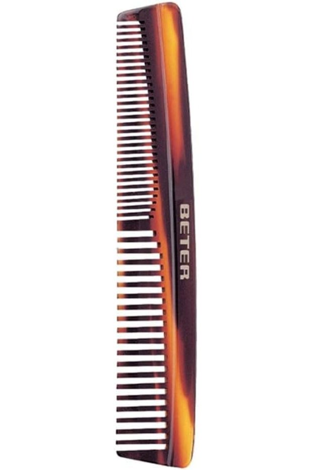 Peter's Handmade Celluloid Styling Comb, Dark Brown