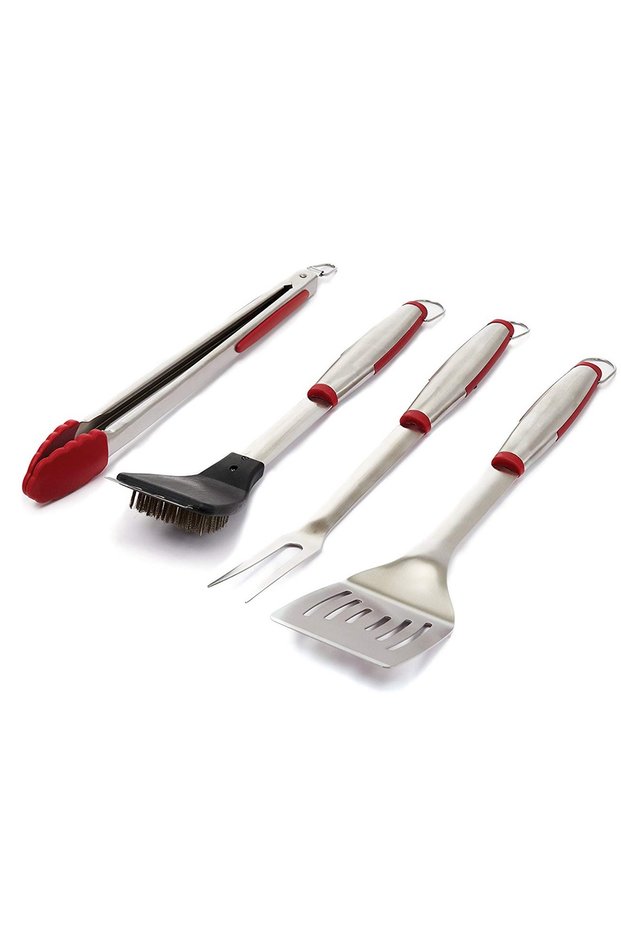 Stainless BBQ Tool Set (4 pcs)