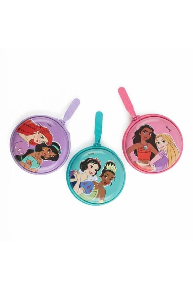 Princess Round Mini Coin Purse with Zipper & Wrist Strap with Candy – Assorted Design, 1 Piece, 5g