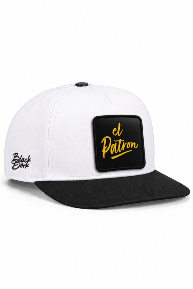 El Patron Logo Black-White Hip Hop Hat