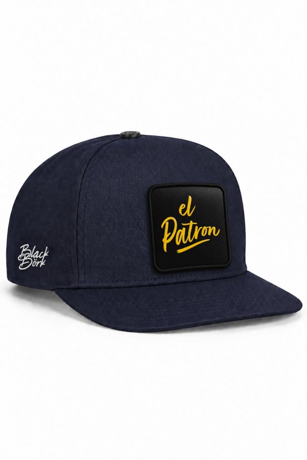 El Patron Logo Navy Blue Hip Hop Hat
