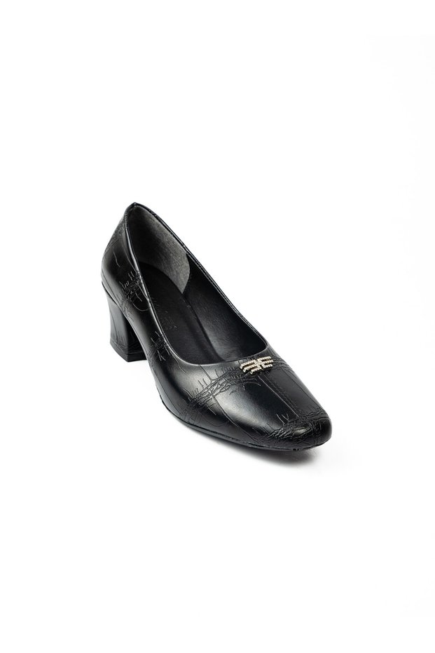 509 Black Stone Heeled Evening Dress Women's Shoes