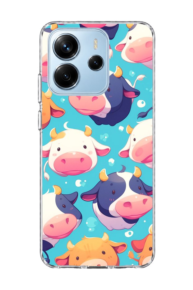 Redmi Note 14 4g Compatible Cute Sushi Printed Transparent Phone Case