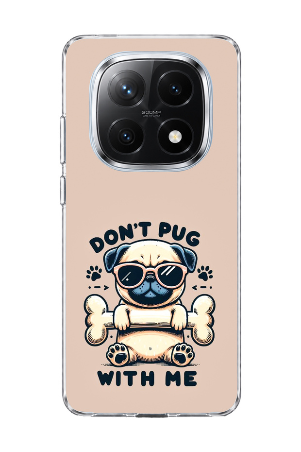 Redmi Note 14 Pro Plus 5g Compatible Glasses-Compliant Dog Beige Printed Transparent Phone Case