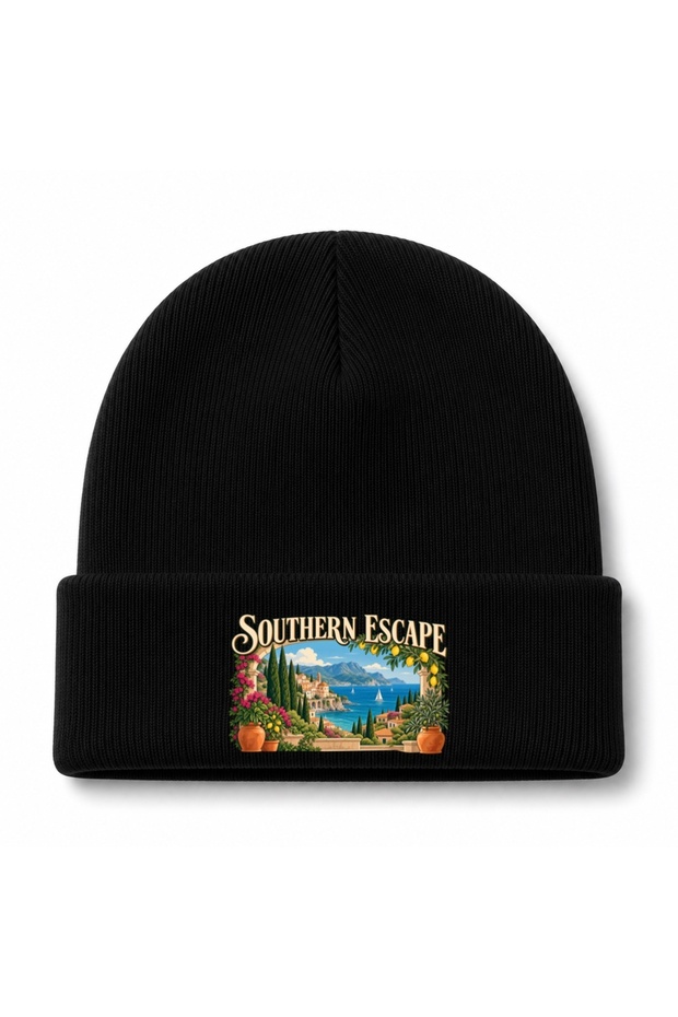 Southern Escape – Mediterranean Summer Inspired Graphic Beanie