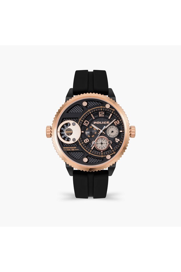 Men's Black Round 51 MM Analog Watch | PEWJQ2195241