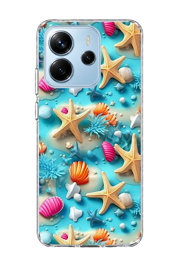 Redmi Note 14 4g Compatible Anime Newspaper Collage Printed Transparent Phone Case