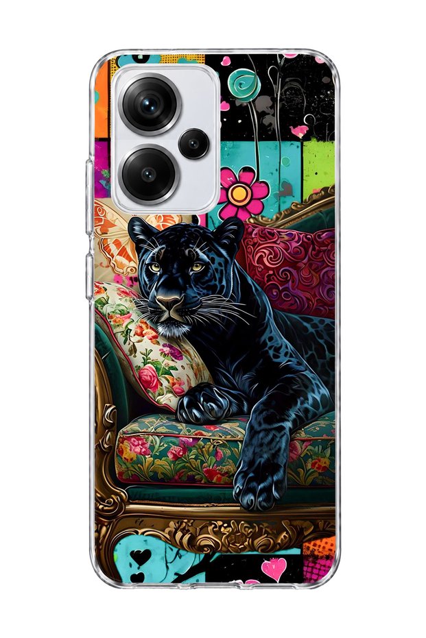 Redmi Note 13 Pro Plus 5g Compatible Black Panther Printed Transparent Phone Case