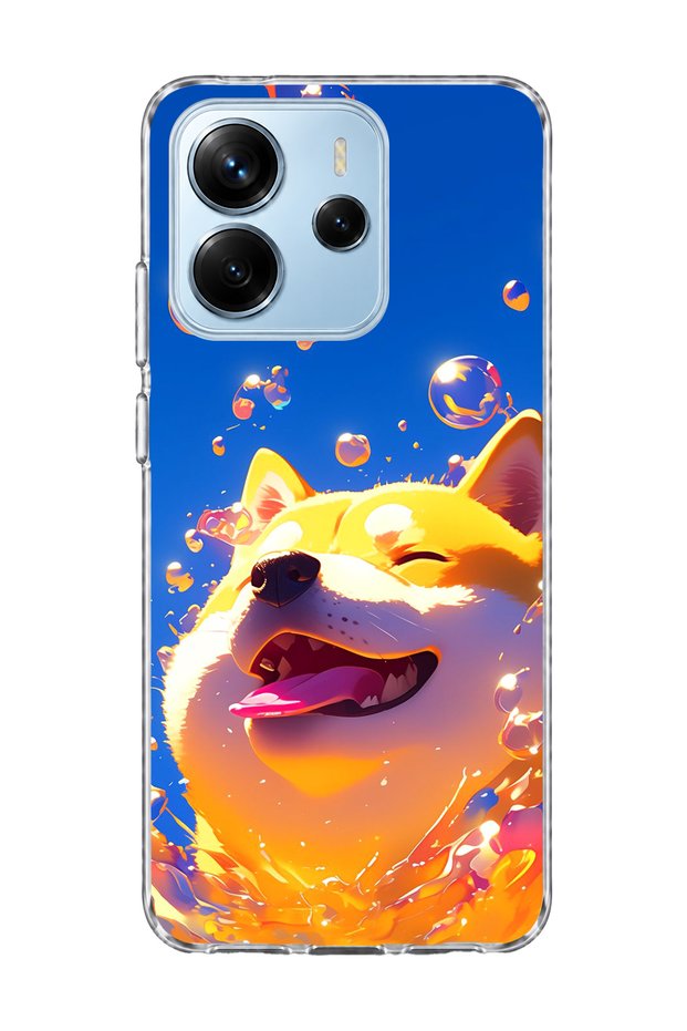 Redmi Note 14 4g Compatible Anime Turquoise Eye Printed Transparent Phone Case