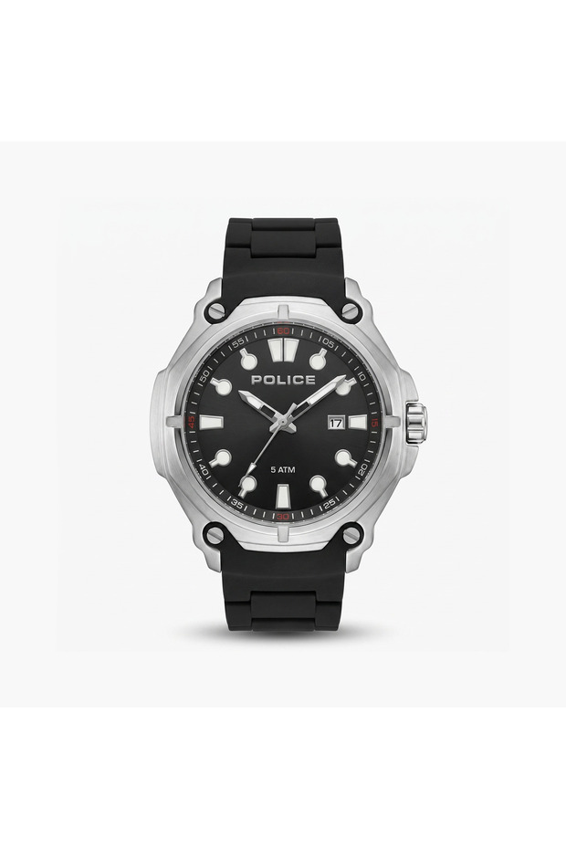 Men's Black Round 42 MM Analog Watch | PL.13939JS/02B