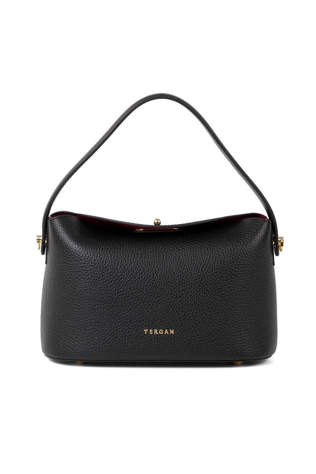 Black Genuine Leather Women's Shoulder Bag - S26K1Bc80629-A41