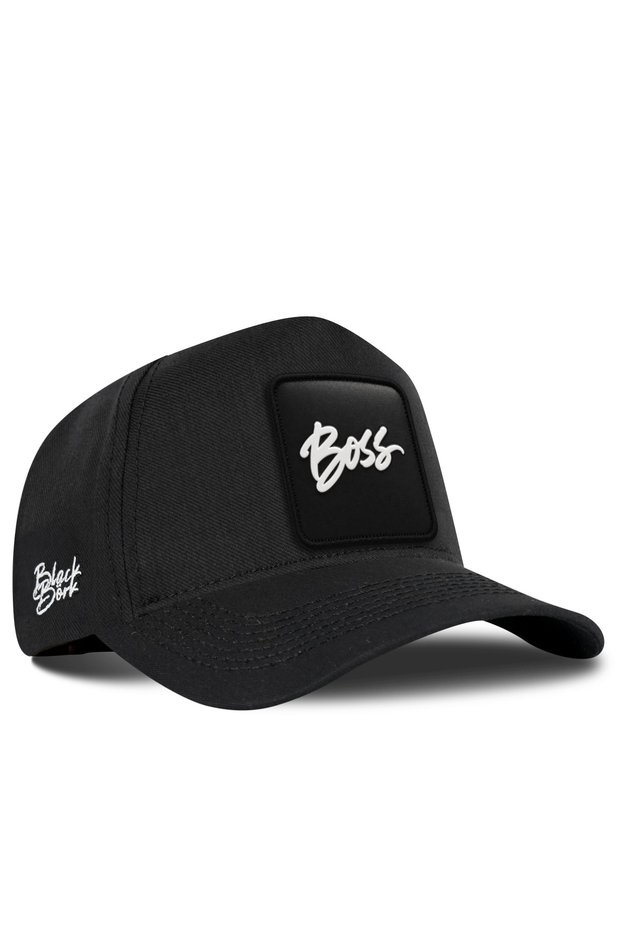 Black Cordura Baseball Cap with Company Logo