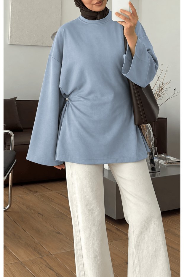 Tied Tunic - 62402 - Baby Blue