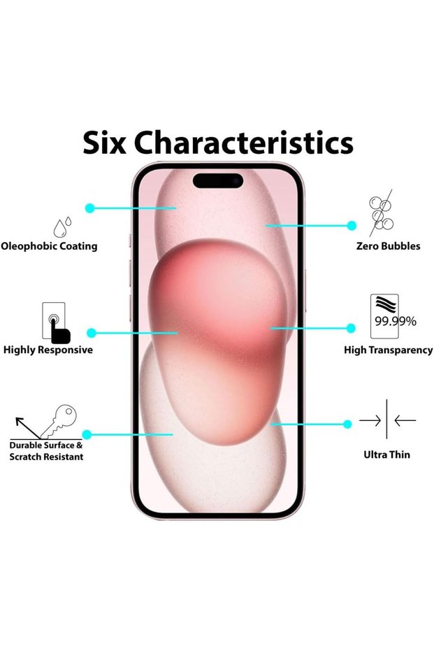 Tempered Glass Screen Protector for iPhone 18 - 9H HD Clear Anti-Scratch Bubble-Free