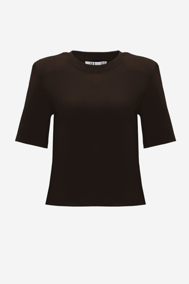 Women's Premium Cotton Short Sleeve Padded T-Shirt