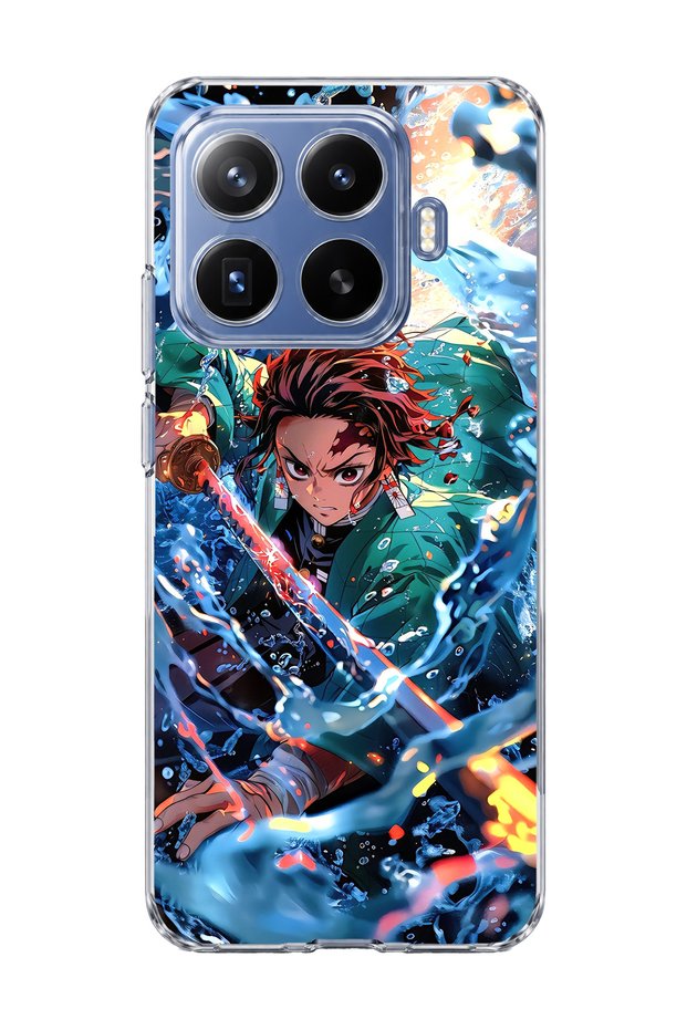 Mi 17t Pro Compatible Anime Water Sword Printed Transparent Phone Case