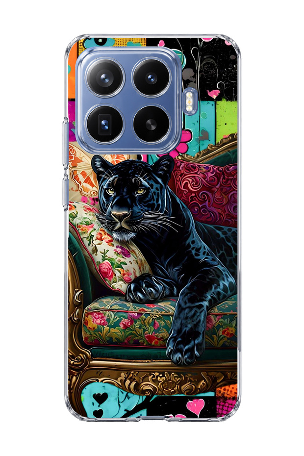 Mi 17t Pro Compatible Black Panther Printed Transparent Phone Case