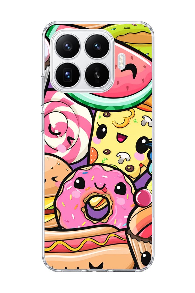 Mi 17t Compatible Cute Watermelon Sweet Printed Transparent Phone Case