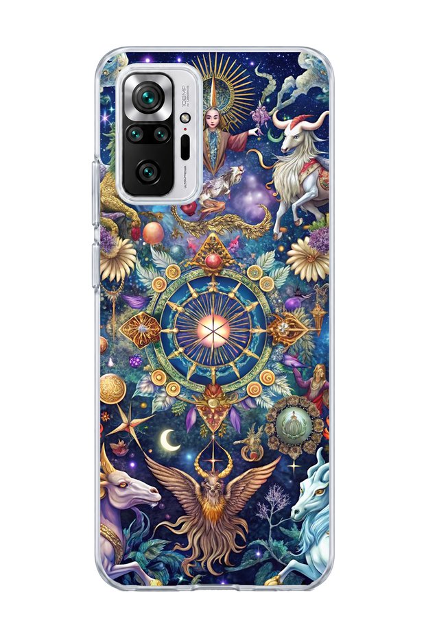 Redmi Note 10 Pro 4g Compatible Signs Wheel Printed Transparent Phone Case