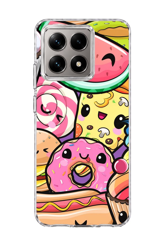 Mi 14t Compatible Cute Watermelon Sweet Printed Transparent Phone Case