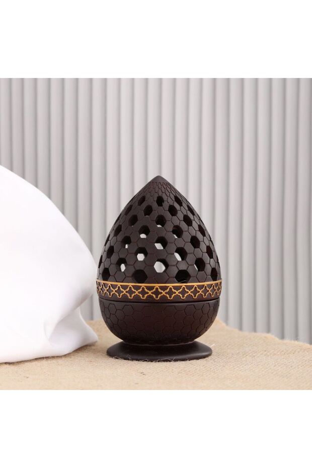 Charcoal Incense Burner, Bakhoor Burner, Oud Frankincense Resin Incense Burner - for Yoga, Spa and Aromatherapy, Office & Home Decor