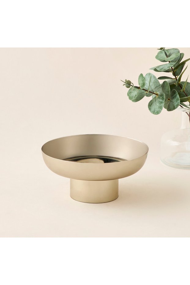 Decorative Footed Bowl - 17x17x8 cms