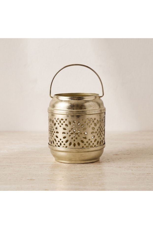 Decorative Metal Tealight Holder - 9 cm