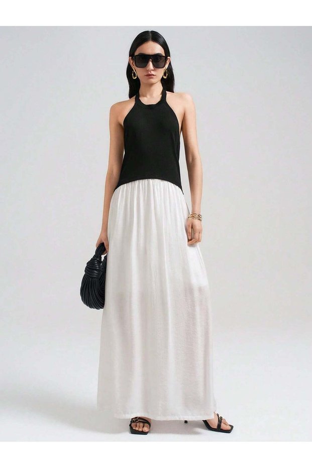 Rochie maxi, alb