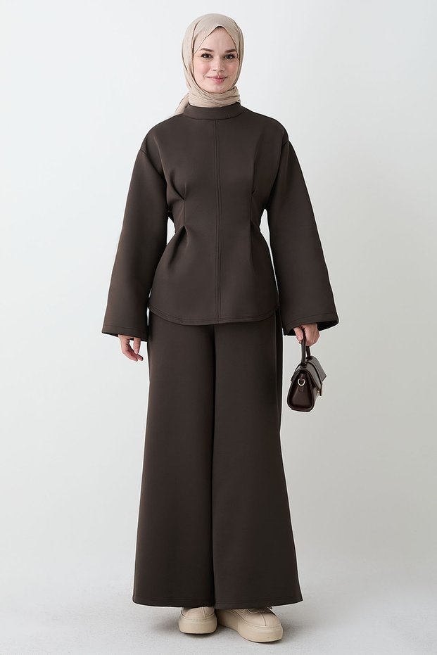 Wide Sleeve Tie-Down Bitter Brown Double Set