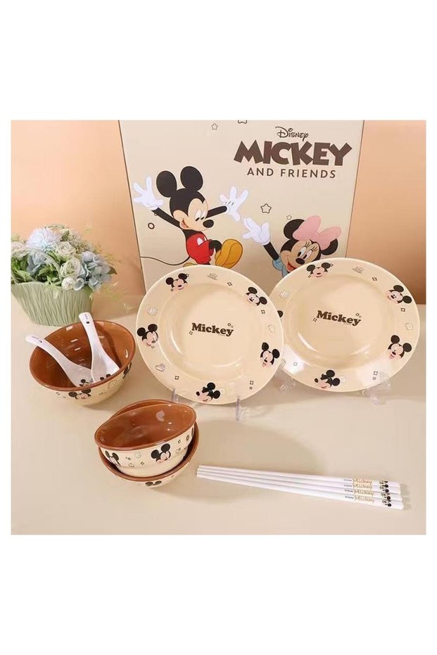 Mickey Ceramic Dinnerware Set for Two | AYHH24-072